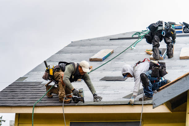 Professional Gutter Installation technician working in Charleroi, PA